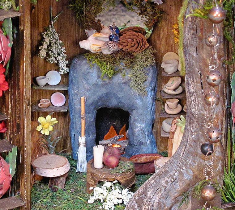 fanciful fairy houses detail