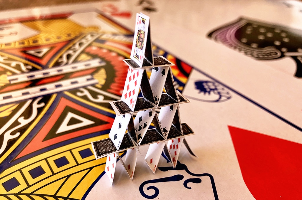 How To Make a Miniature House of Cards