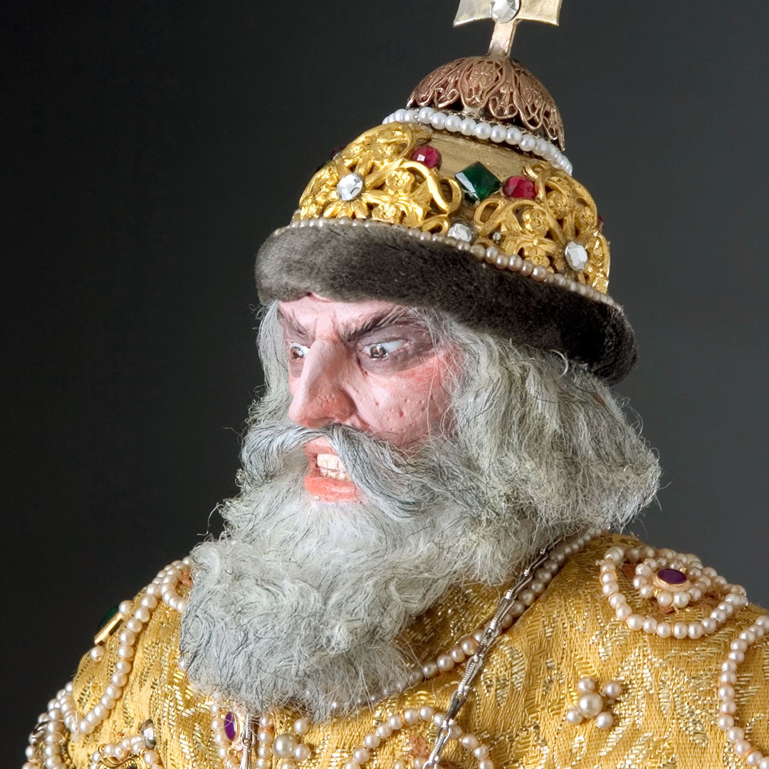 close up of Ivan the Terrible miniature