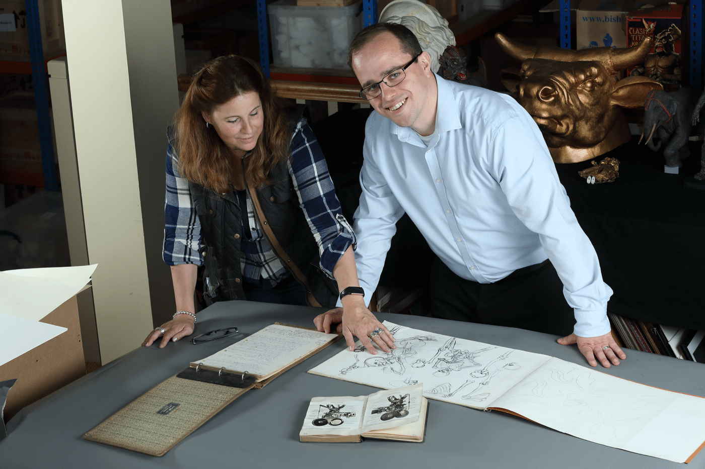 Photo of Vanessa Harryhausen and Connor Heaney in Archives by Andy Johnson